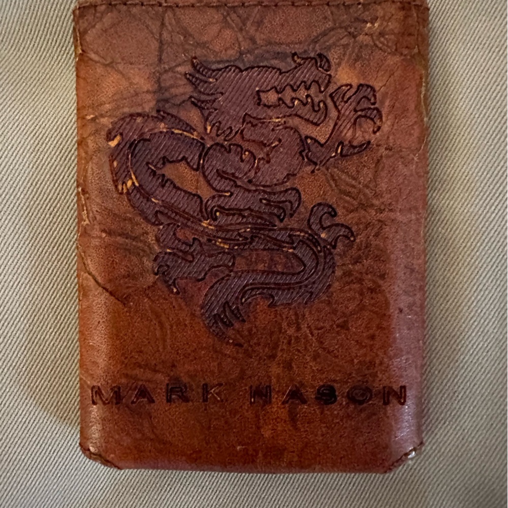 Mark Nason leather credit card wallet